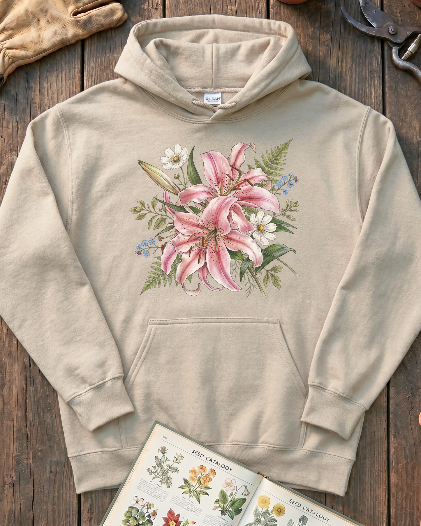 Lilly Flower Hoodie