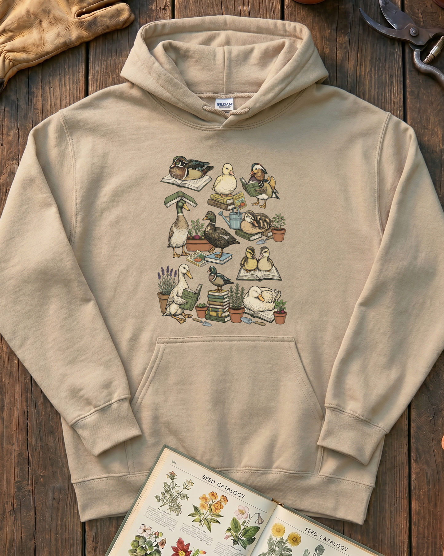 Cute Duck Garden Lover Hoodie