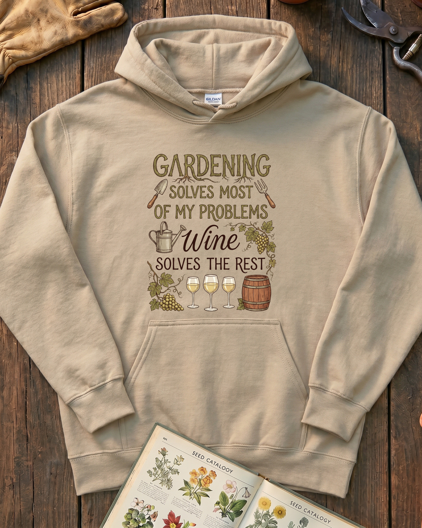 Wine Solves Problems Hoodie
