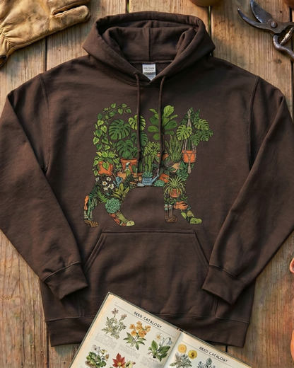 Plant Parent Cat Indoor Plant Lover Hoodie