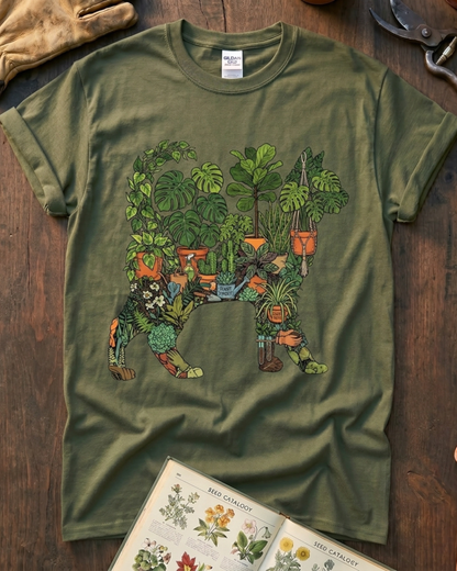 Plant Parent Cat Houseplant Lover T‑Shirt