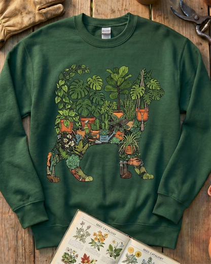 Plant Parent Cat Houseplant Lover Sweatshirt
