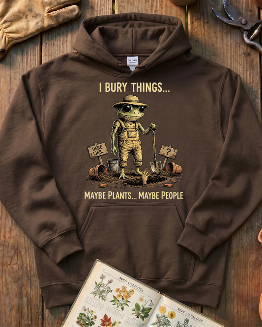Funny Frog Gardener Plant Lover Hoodie
