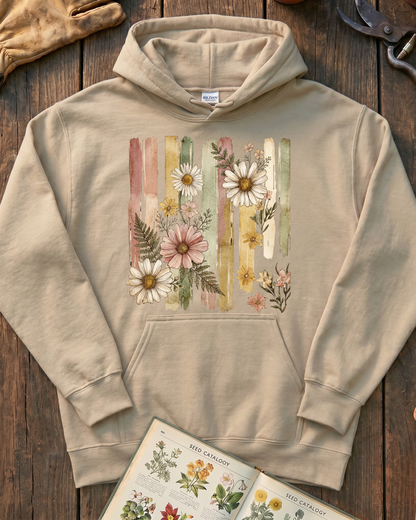 Cottage Garden Petals Hoodie