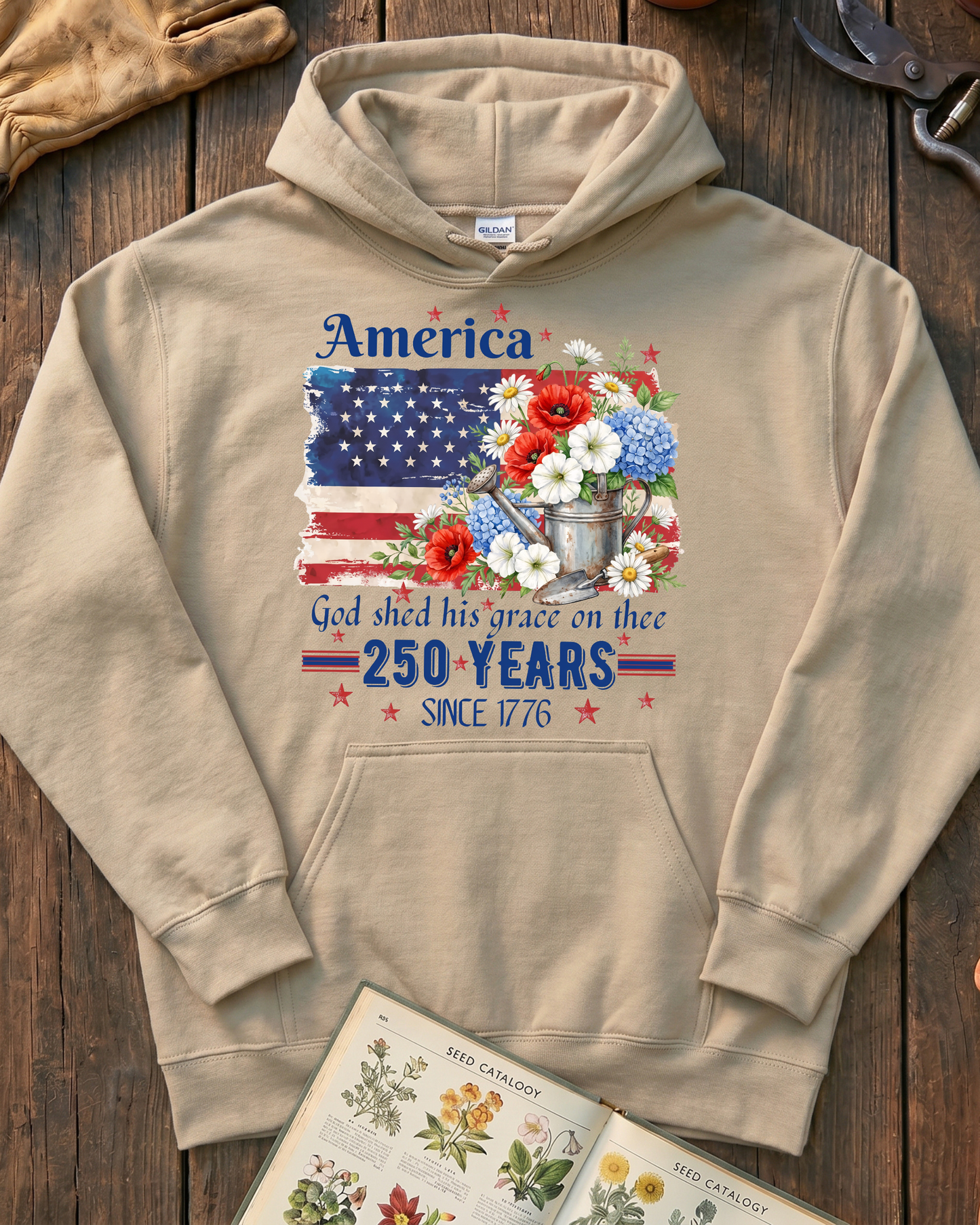 Patriotic Floral Legacy Hoodie