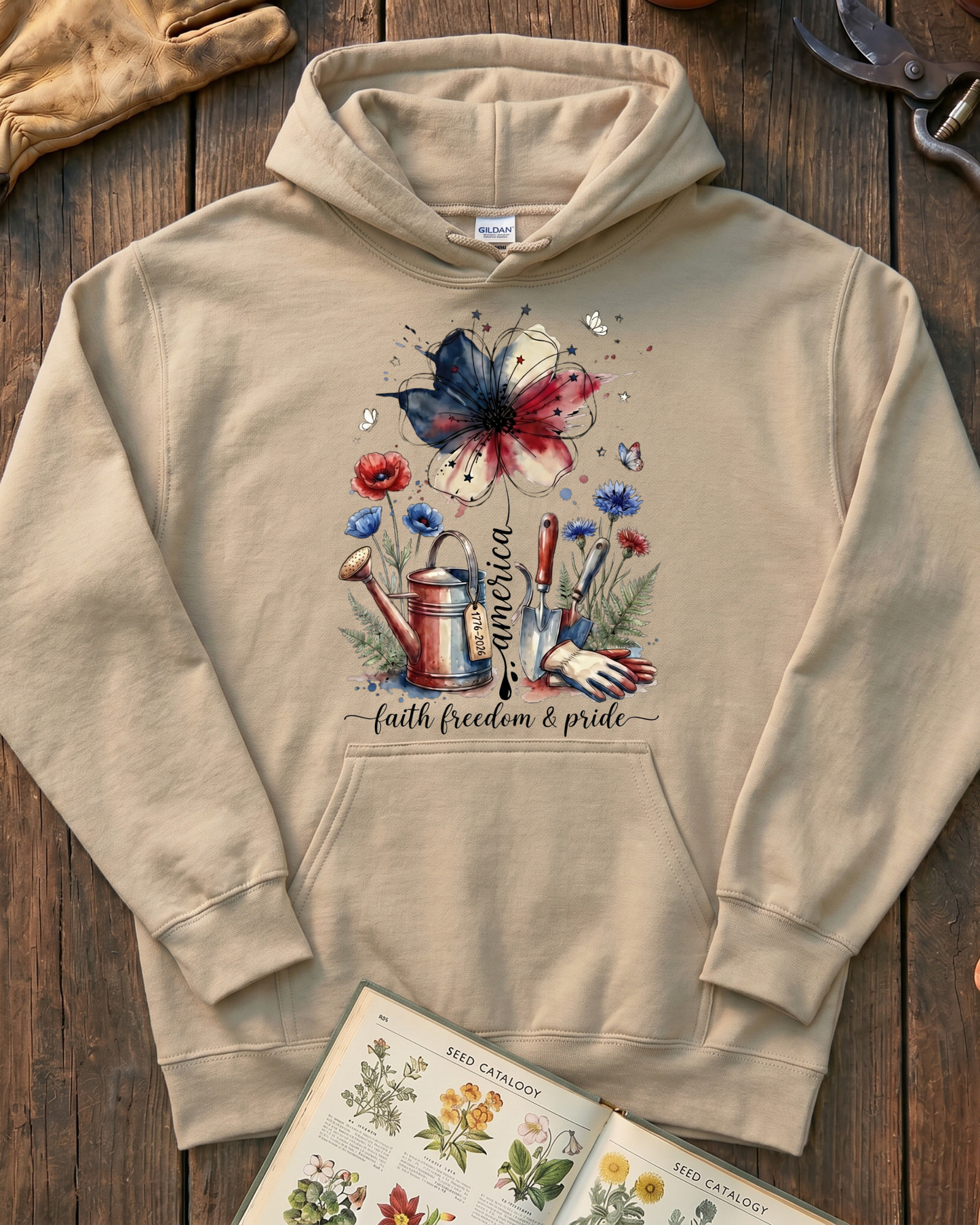 Americana Garden Spirit Hoodie