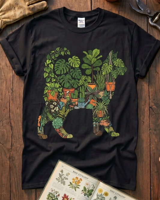 Plant Parent Cat Houseplant Lover T‑Shirt