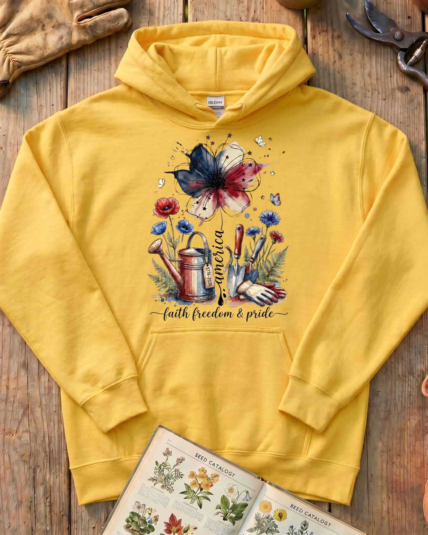 Americana Garden Spirit Hoodie