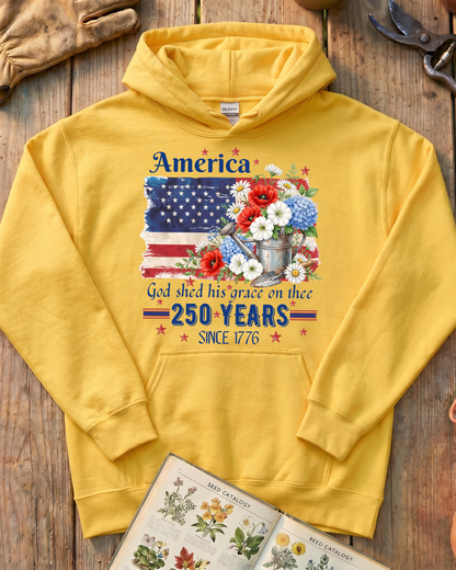 Patriotic Floral Legacy Hoodie