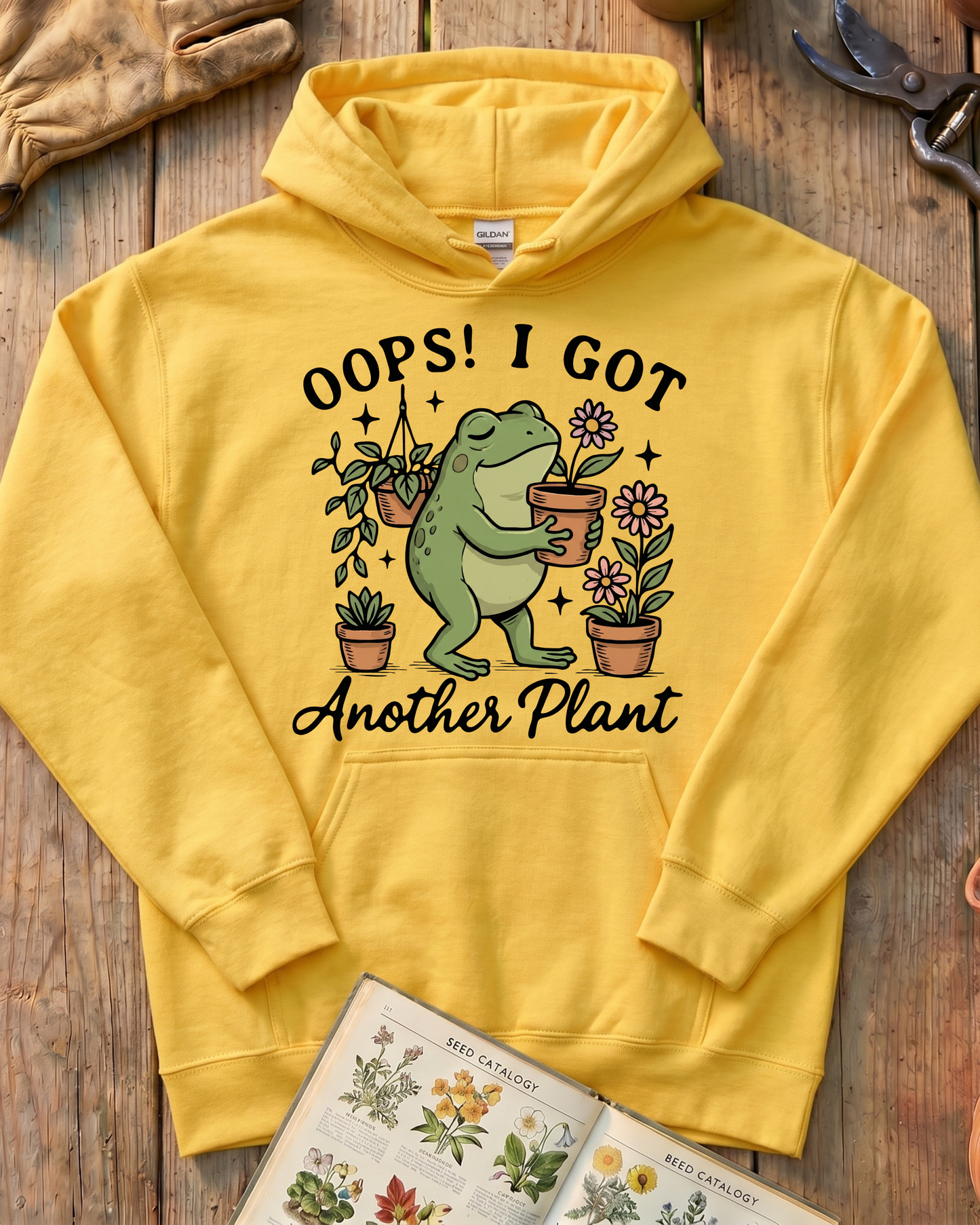 One More Plant Frog Hoodie