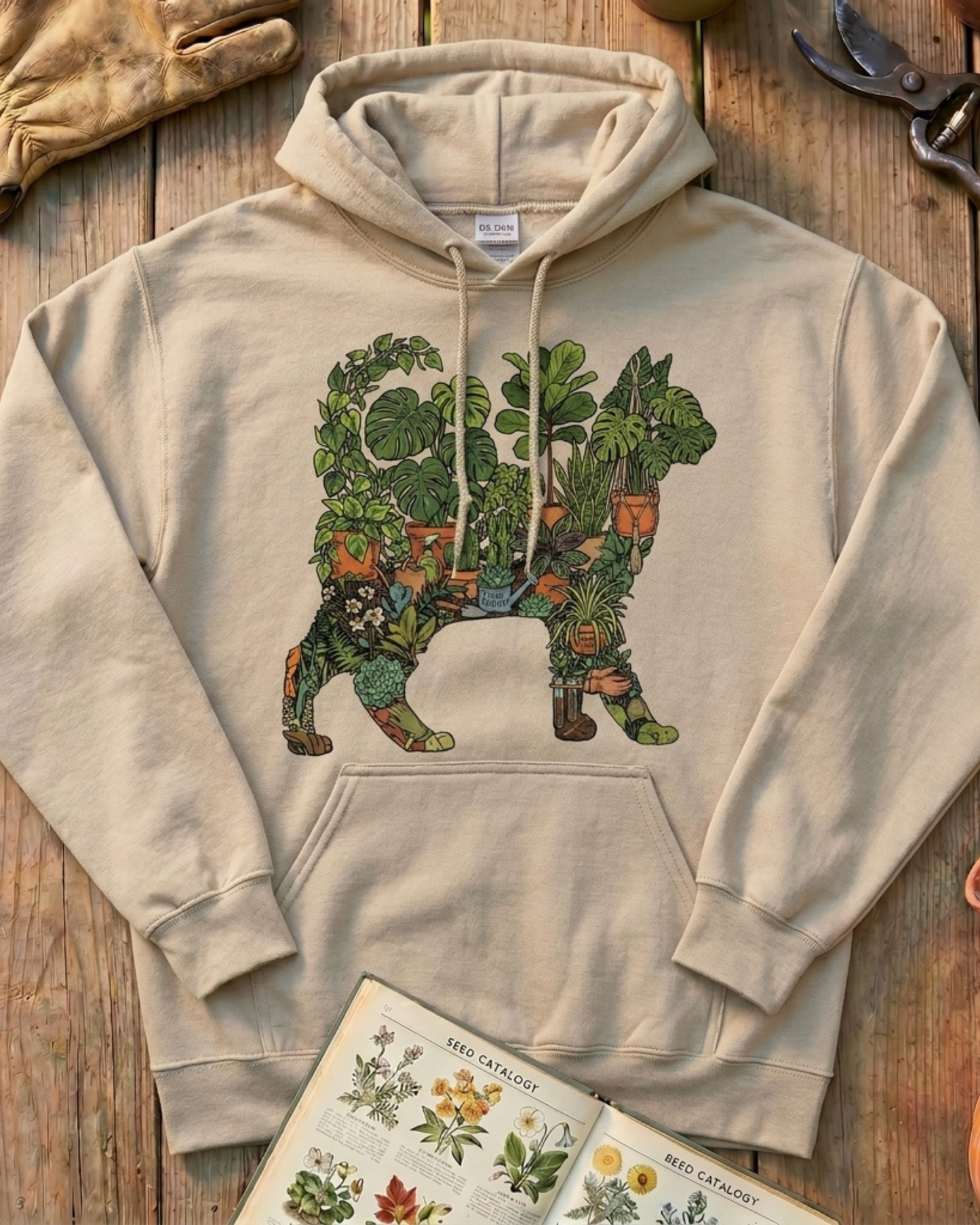 Plant Parent Cat Indoor Plant Lover Hoodie