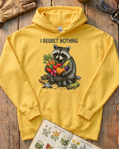 I Regret Nothing Raccoon Garden Shirt Hoodie