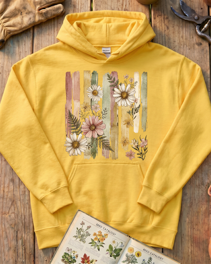 Cottage Garden Petals Hoodie