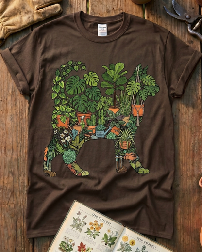 Plant Parent Cat Houseplant Lover T‑Shirt