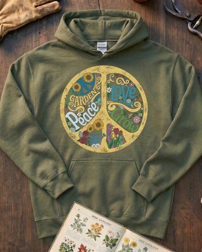 Hippie Plant Love Hoodie