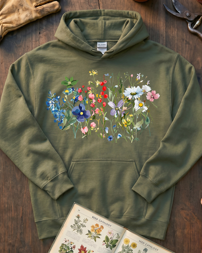 Wildflower Meadow Botanical Hoodie