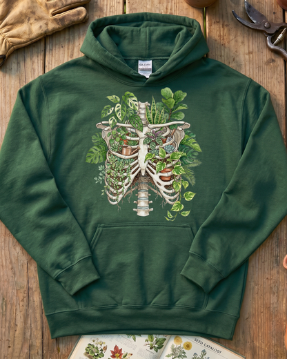 Skeleton Plant Lover Houseplant Hoodie