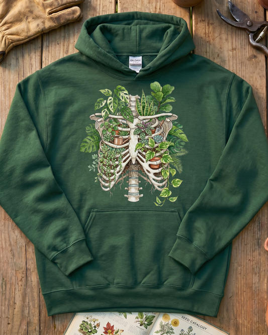 Skeleton Plant Lover Houseplant Hoodie