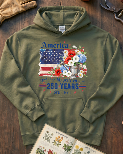 Patriotic Floral Legacy Hoodie