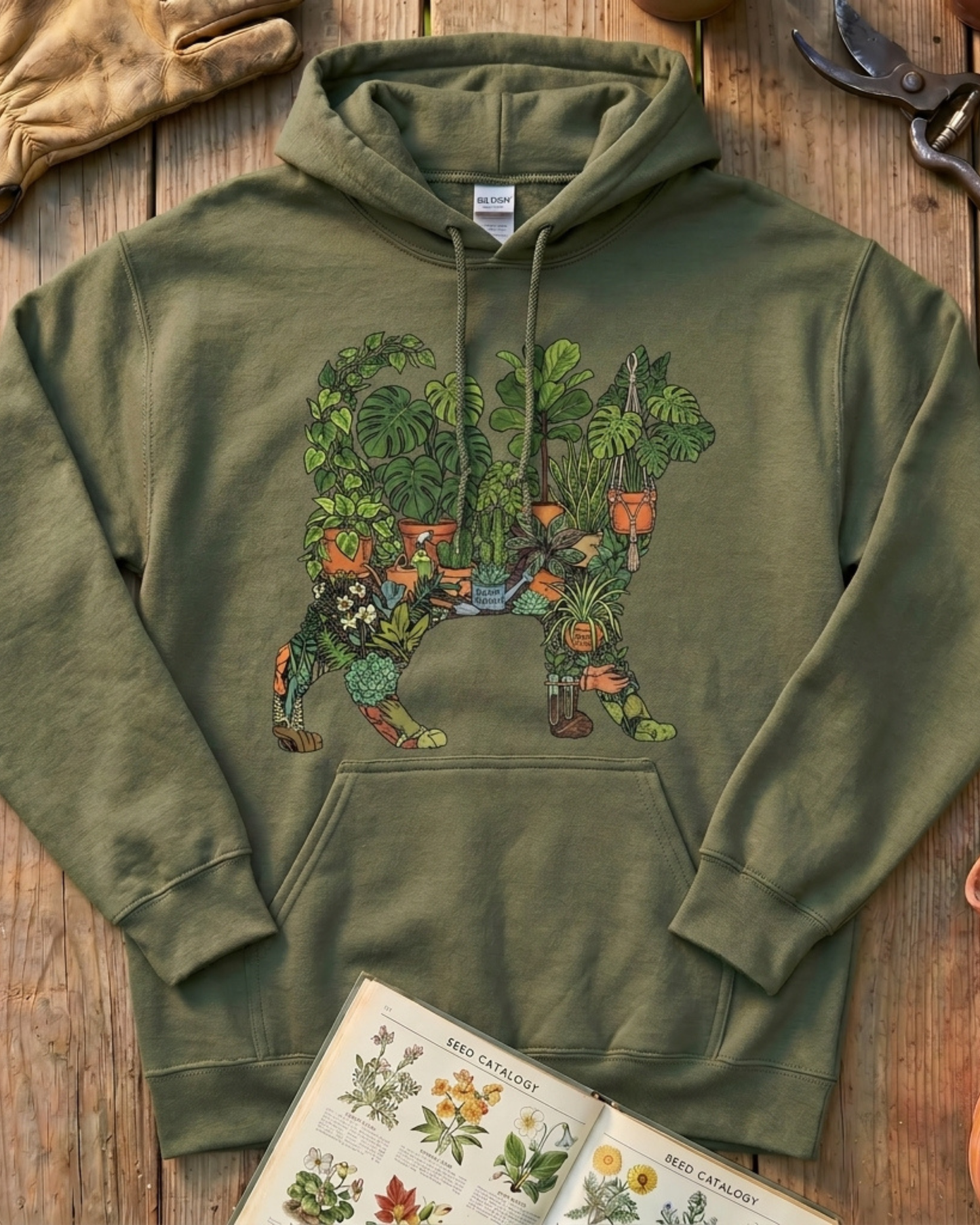 Plant Parent Cat Indoor Plant Lover Hoodie