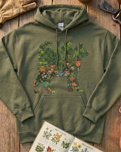 Plant Parent Cat Indoor Plant Lover Hoodie