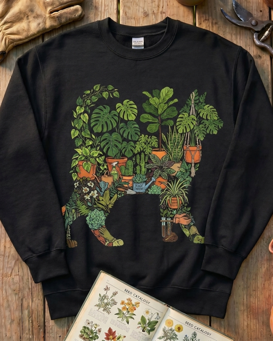 Plant Parent Cat Houseplant Lover Sweatshirt