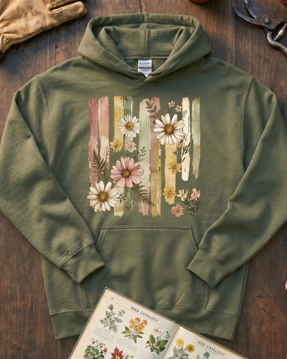 Cottage Garden Petals Hoodie