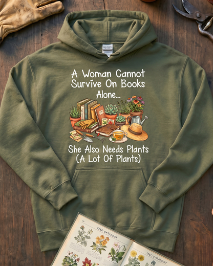 Vintage Botanical Wildflower Native Plants Hoodie