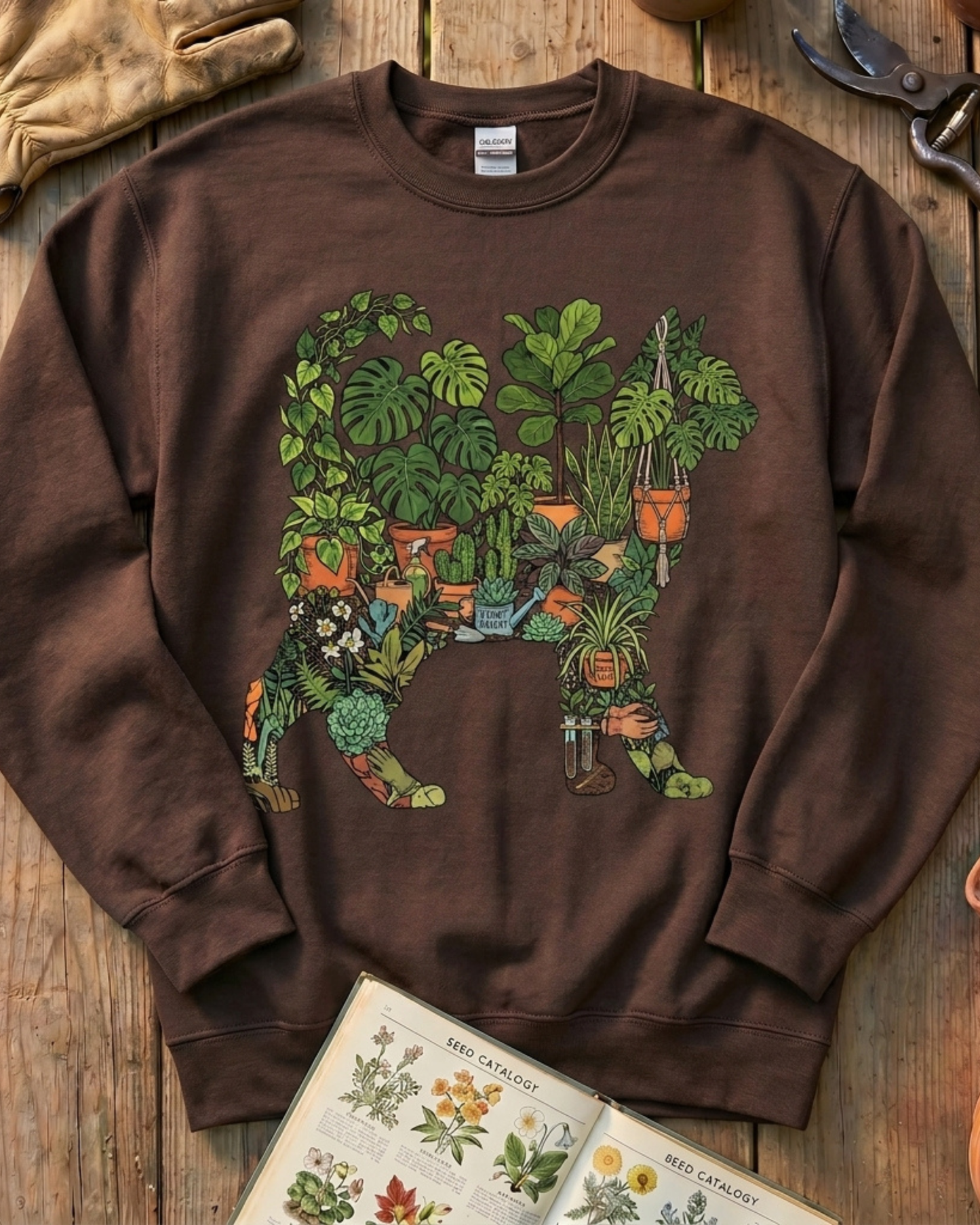 Plant Parent Cat Houseplant Lover Sweatshirt