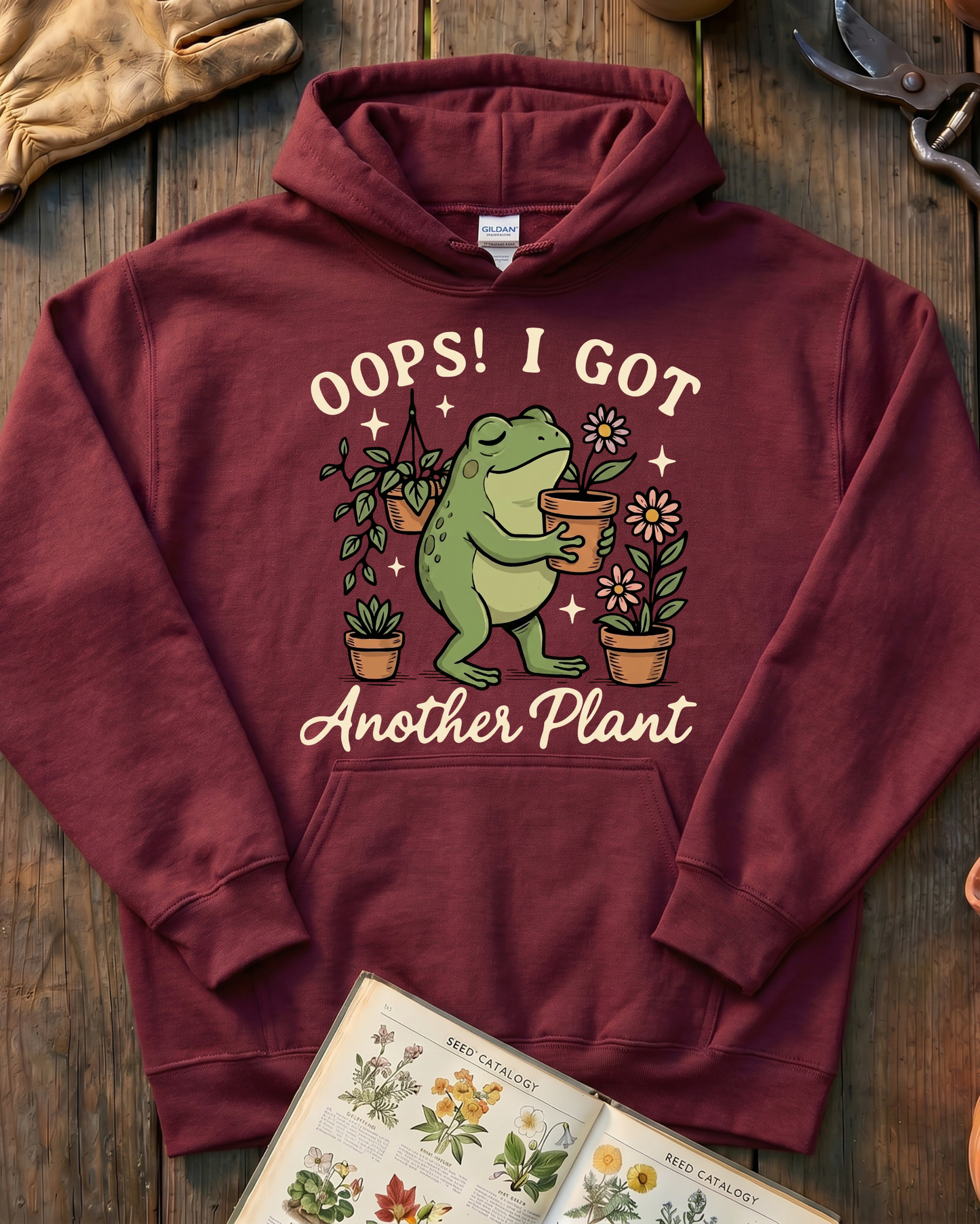 One More Plant Frog Hoodie