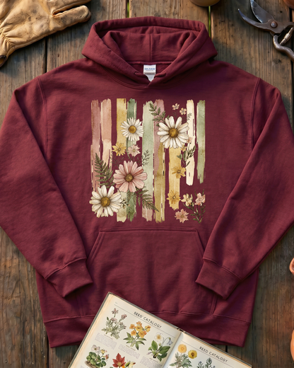 Cottage Garden Petals Hoodie