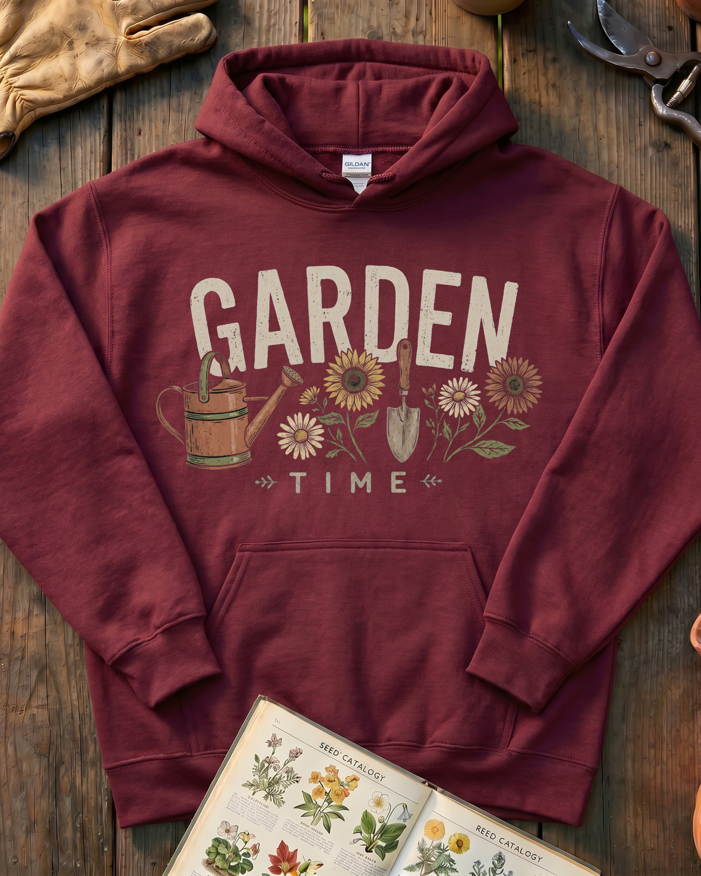 Vintage Garden Tools Hoodie