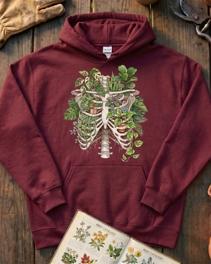 Skeleton Plant Lover Houseplant Hoodie