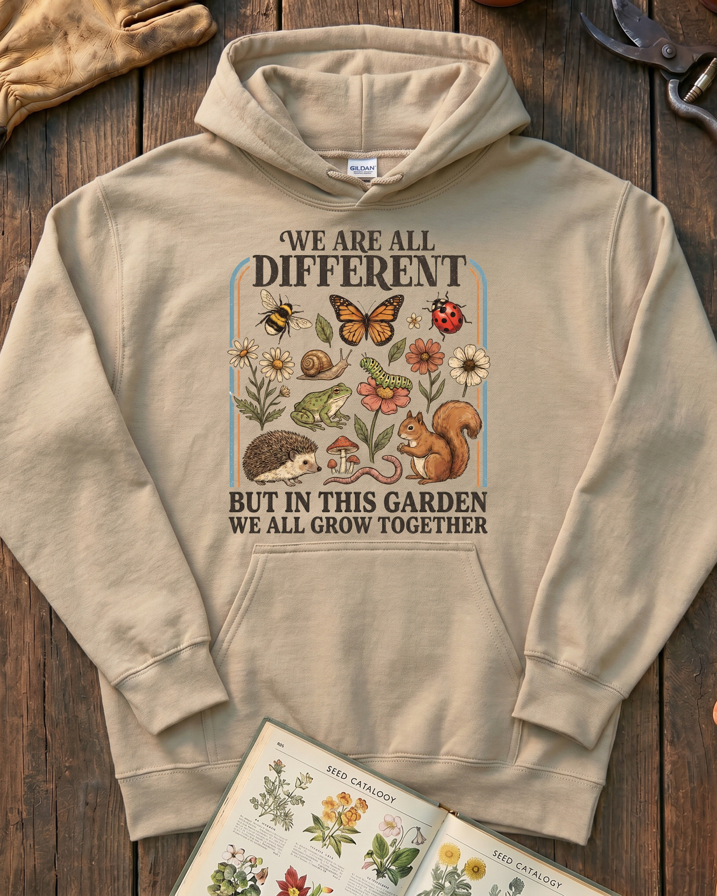 Inclusive Nature Garden Community Hoodie
