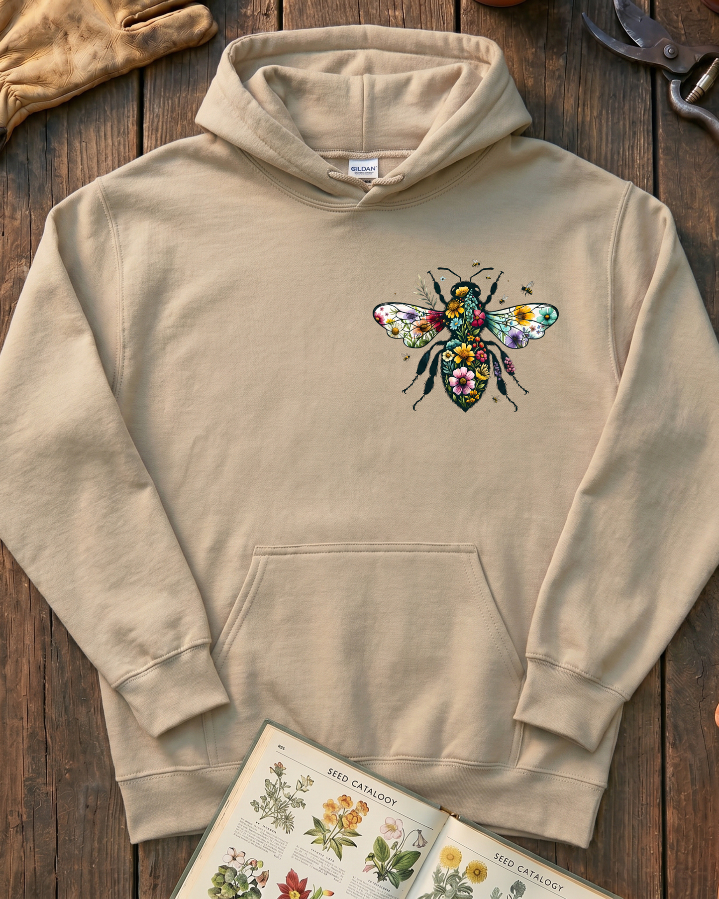 Pollinator Bee Garden Hoodie