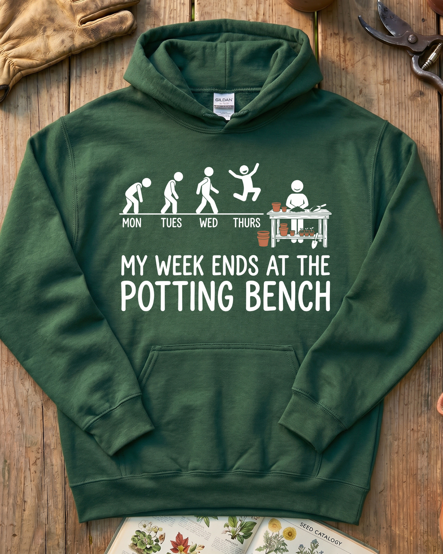 Aesthetic Retro Houseplant Plant Lover Hoodie
