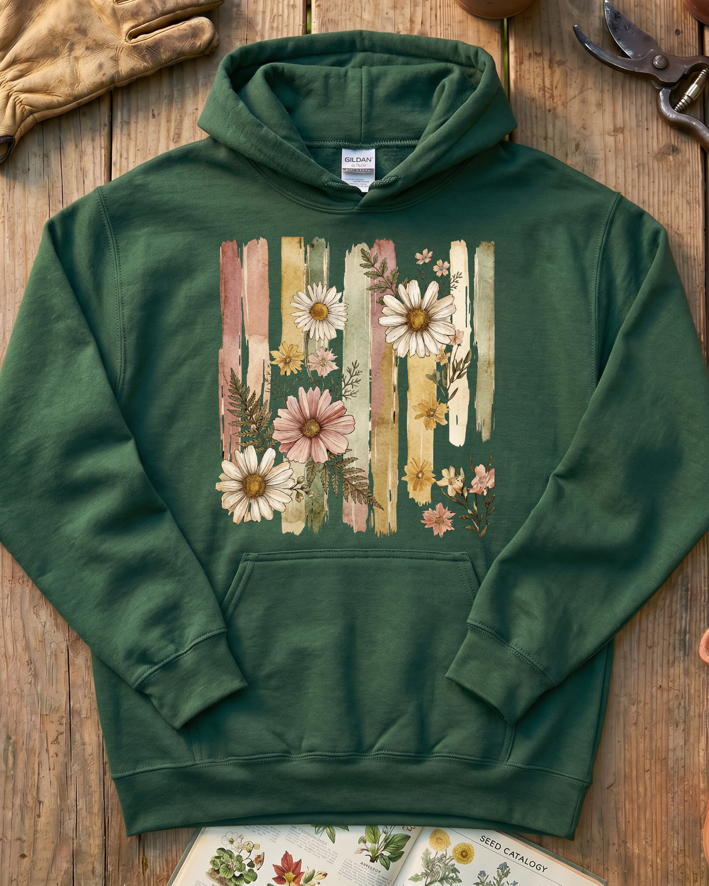 Cottage Garden Petals Hoodie