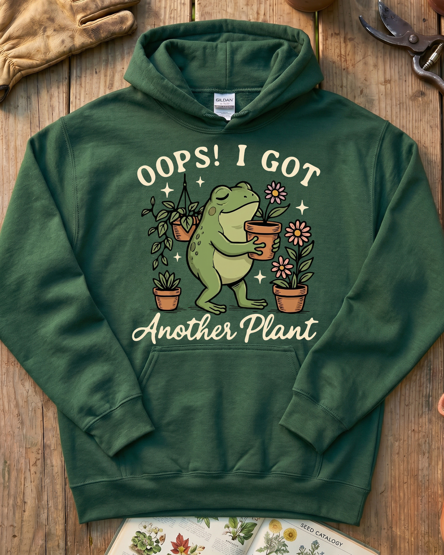 One More Plant Frog Hoodie
