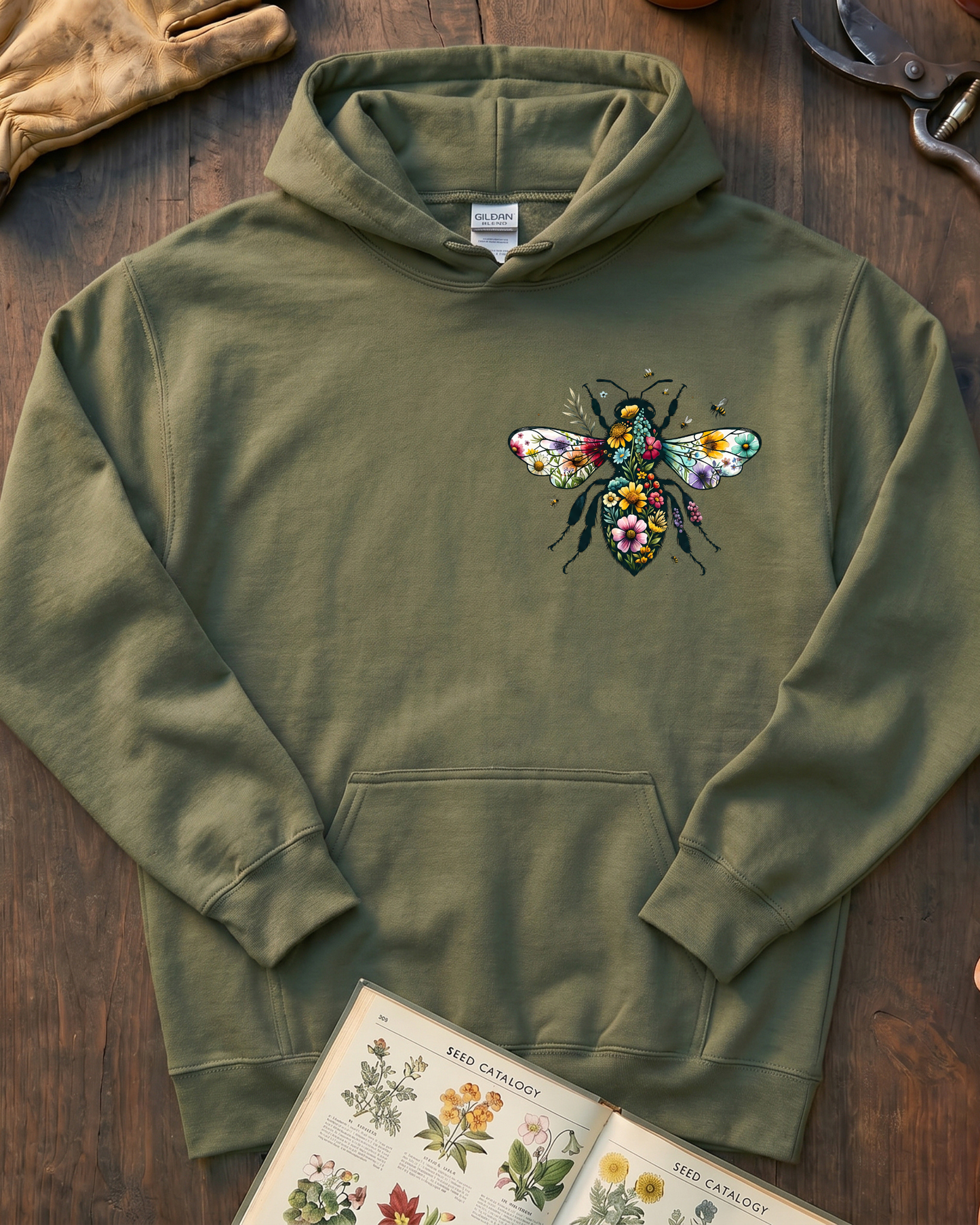Pollinator Bee Garden Hoodie
