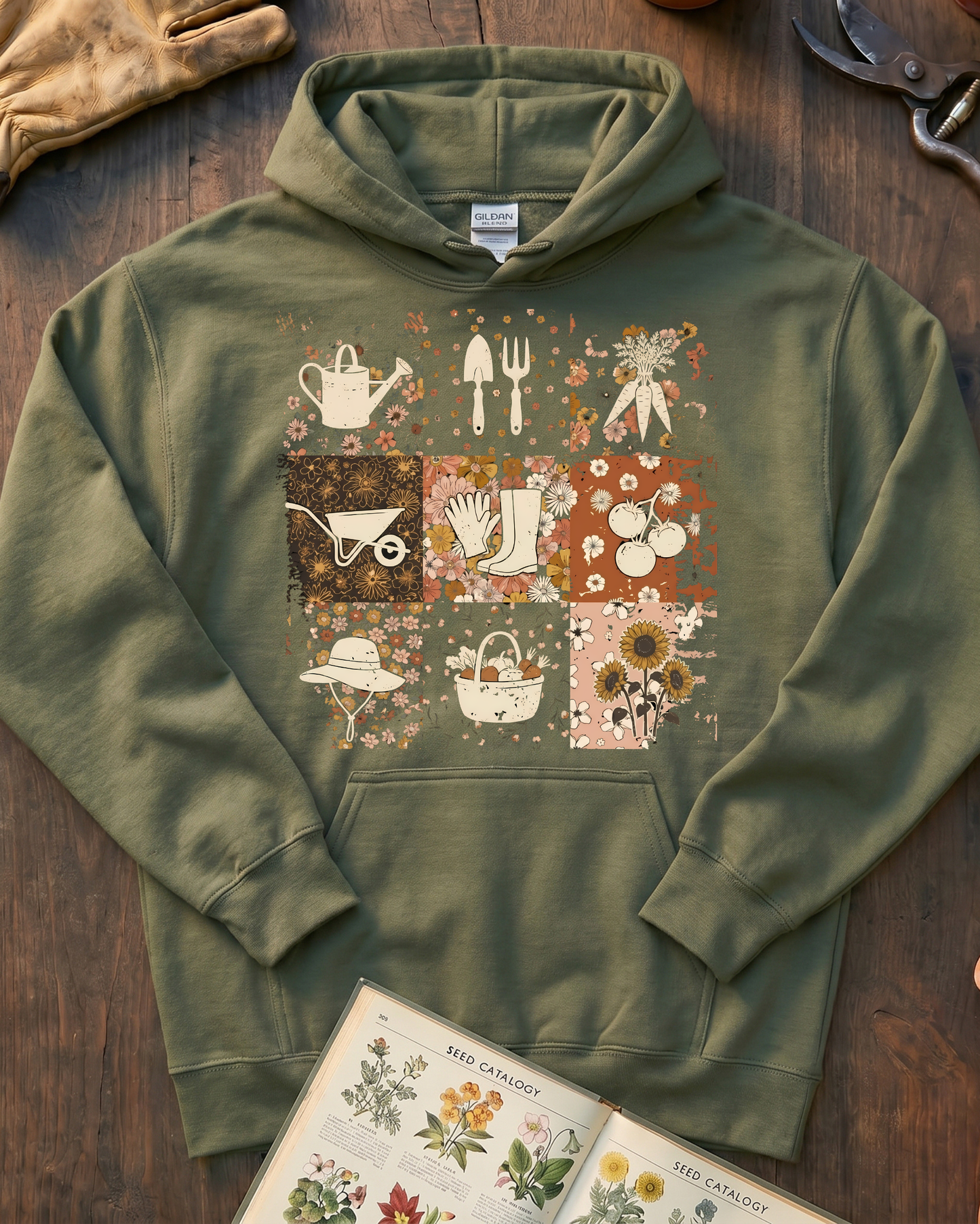 Garden Life Grid Hoodie
