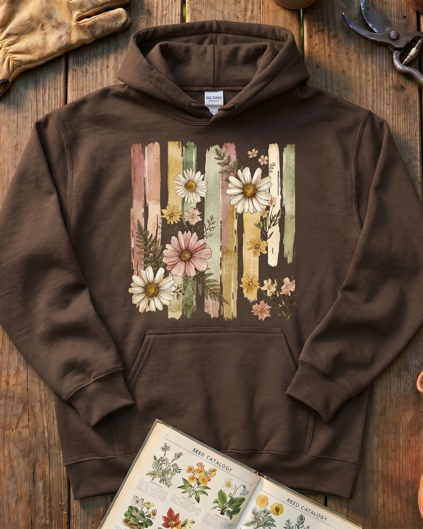 Cottage Garden Petals Hoodie