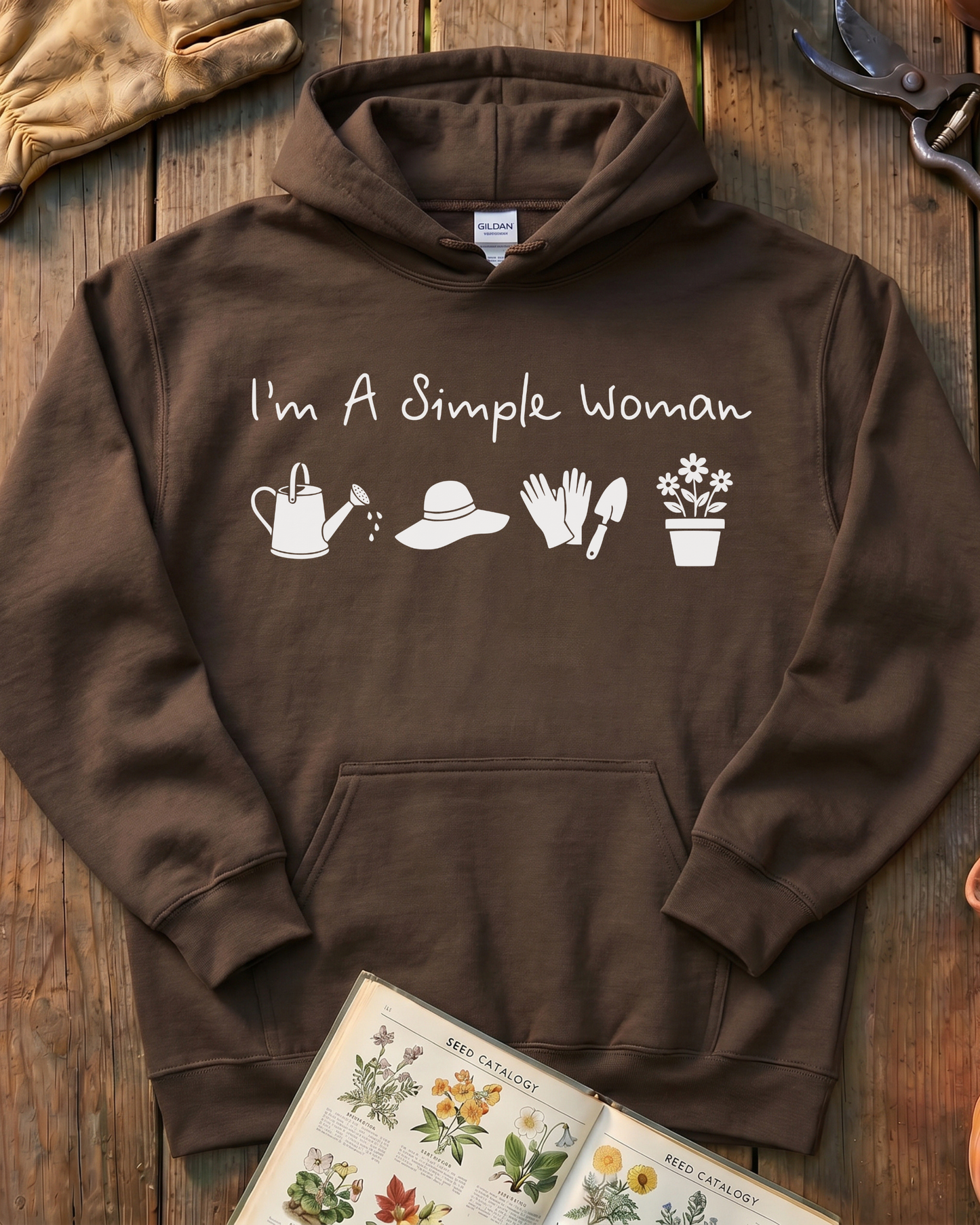 Simple Woman Gardener Hoodie
