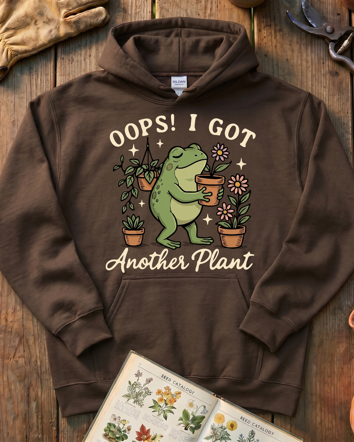 One More Plant Frog Hoodie