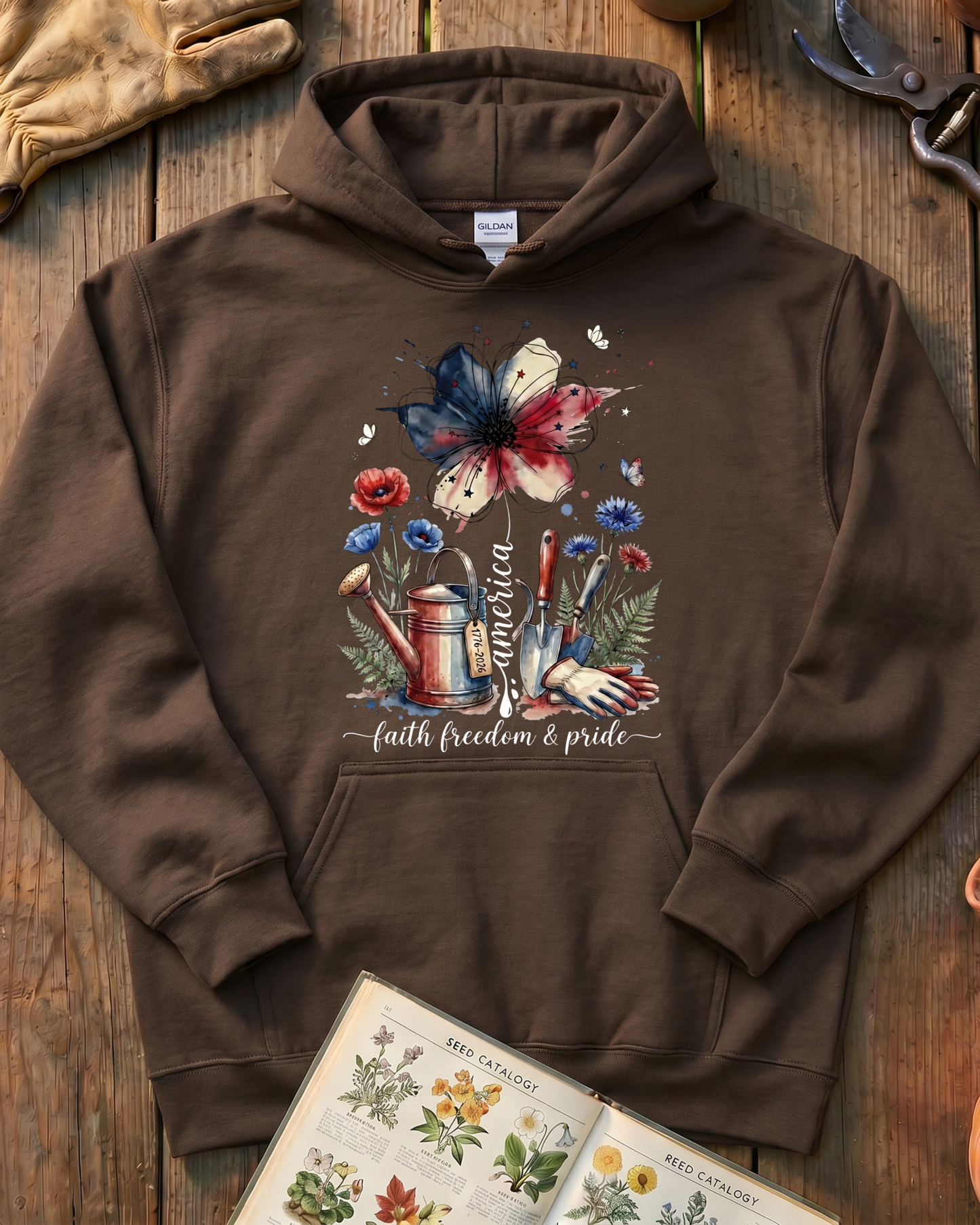 Americana Garden Spirit Hoodie