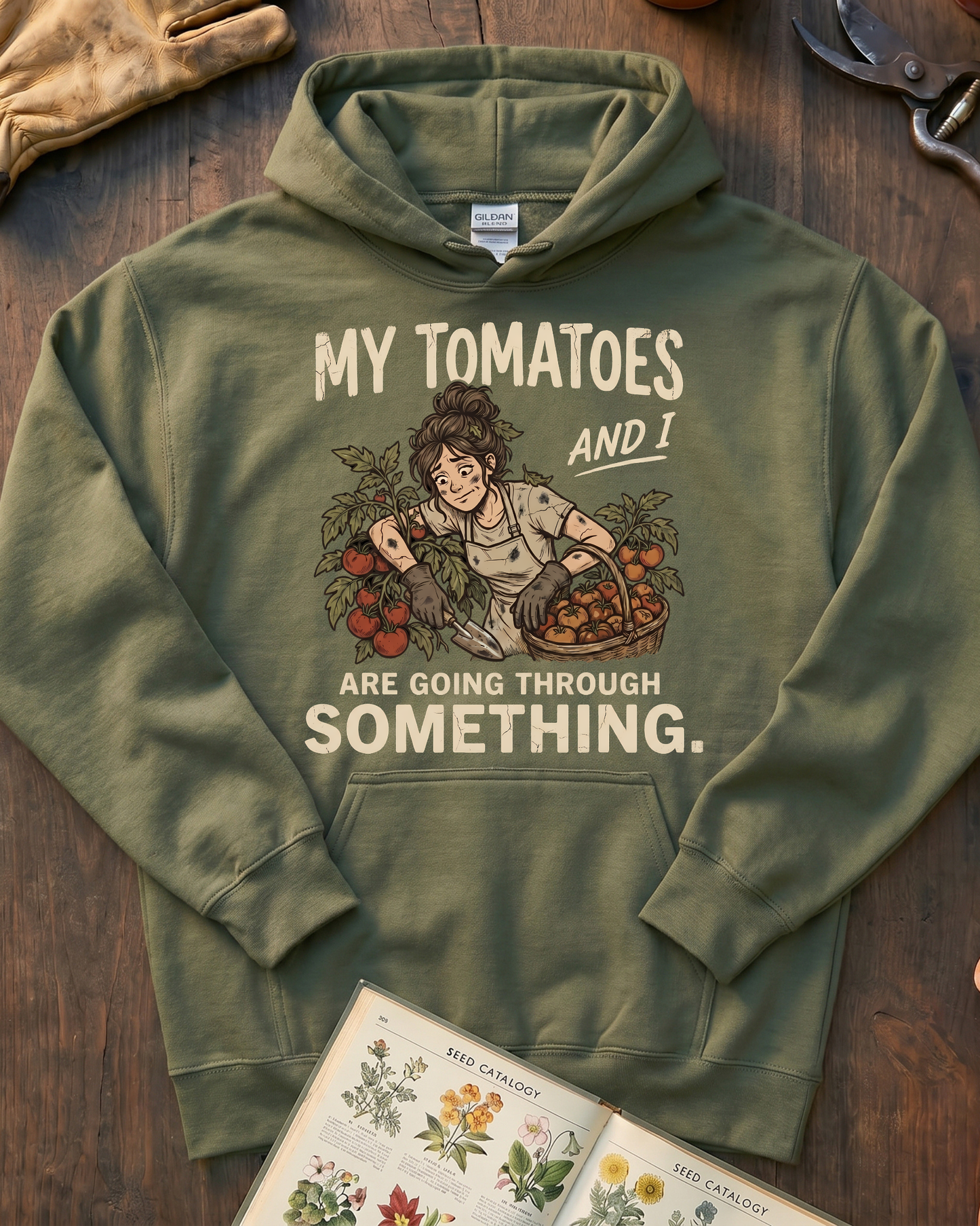 Tomato Garden Struggle Hoodie