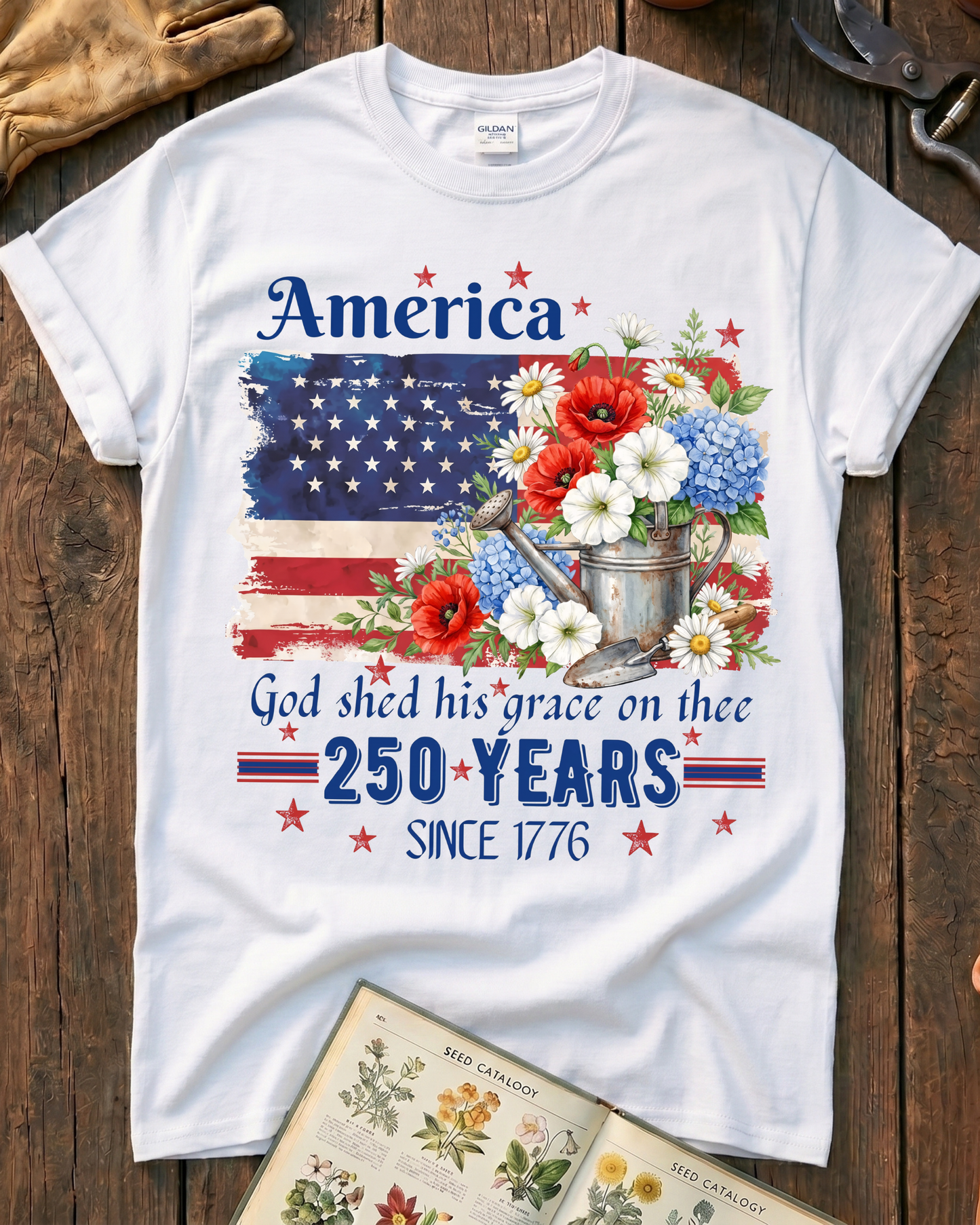 Grace in Bloom America T-Shirt