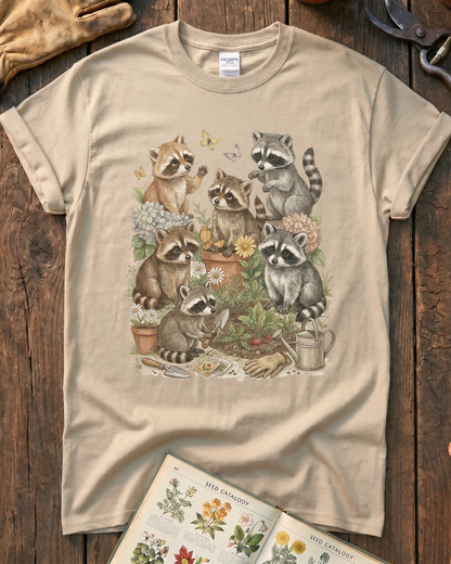 Raccoon Garden T‑Shirt