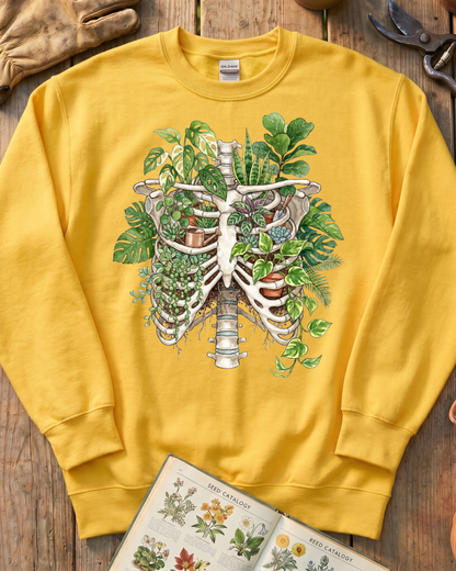 Skeleton Plant Lover Houseplant Sweatshirt