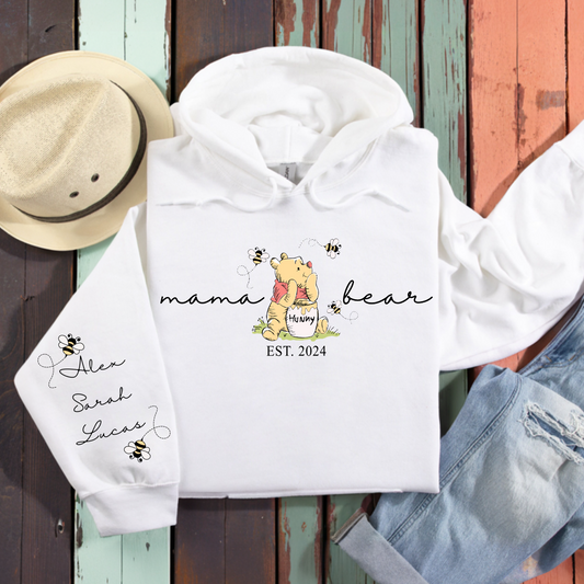Personalised Mama Bear Hoodie