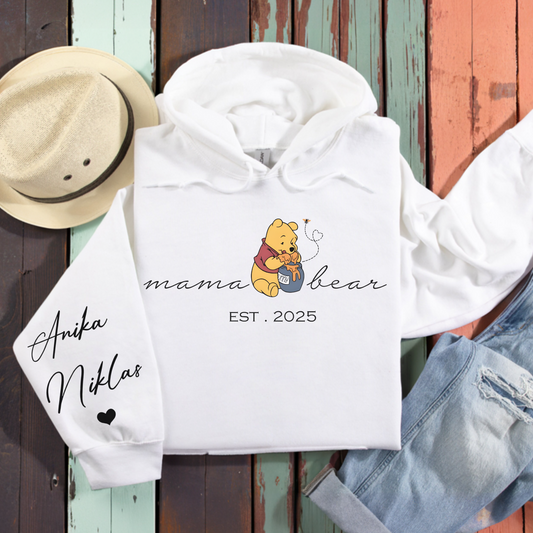 Personalised Mama Bear Hoodie